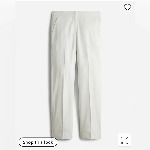 J crew Kate pant size 2 NWT Very small, faint ink mark on front leg see pic - Picture 6 of 9